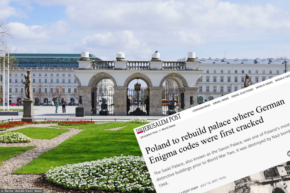 Zagraniczna prasa pisze o planach odbudowy Pałacu Saskiego