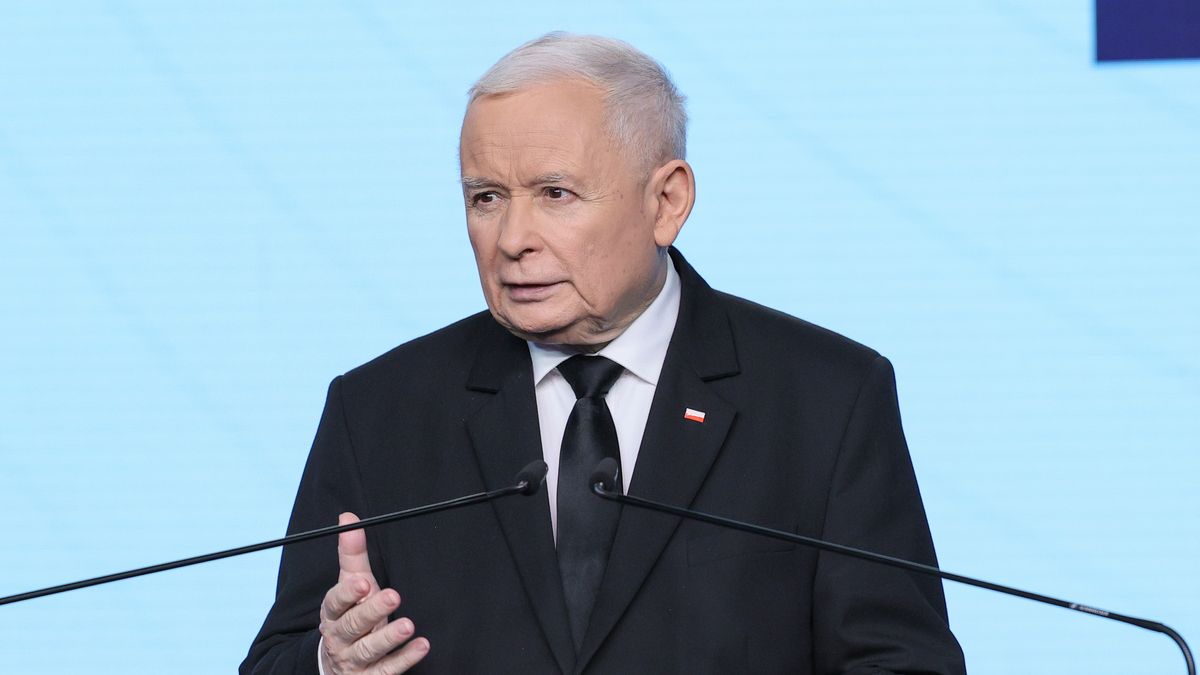 Warszawa, 29.01.2025. Prezes PiS Jarosław Kaczyński na konferencji prasowej w siedzibie Prawa i Sprawiedliwości przy ul. Nowogrodzkiej w Warszawie, 29 bm. (sko) PAP/Rafał Guz