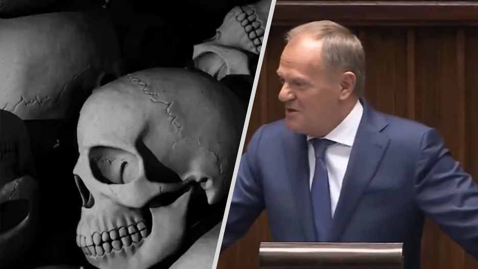 W spocie PO pojawiają się m.in. trupie czaszki