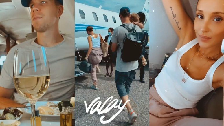 Marina i Wojciech Szczęśni na wakacjach