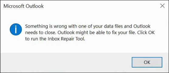 komunikat błędu w Outlook, fot. Microsoft
