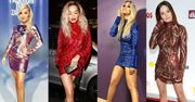 Krótkie błyszczące sukienki - jakie wybierają celebrytki?