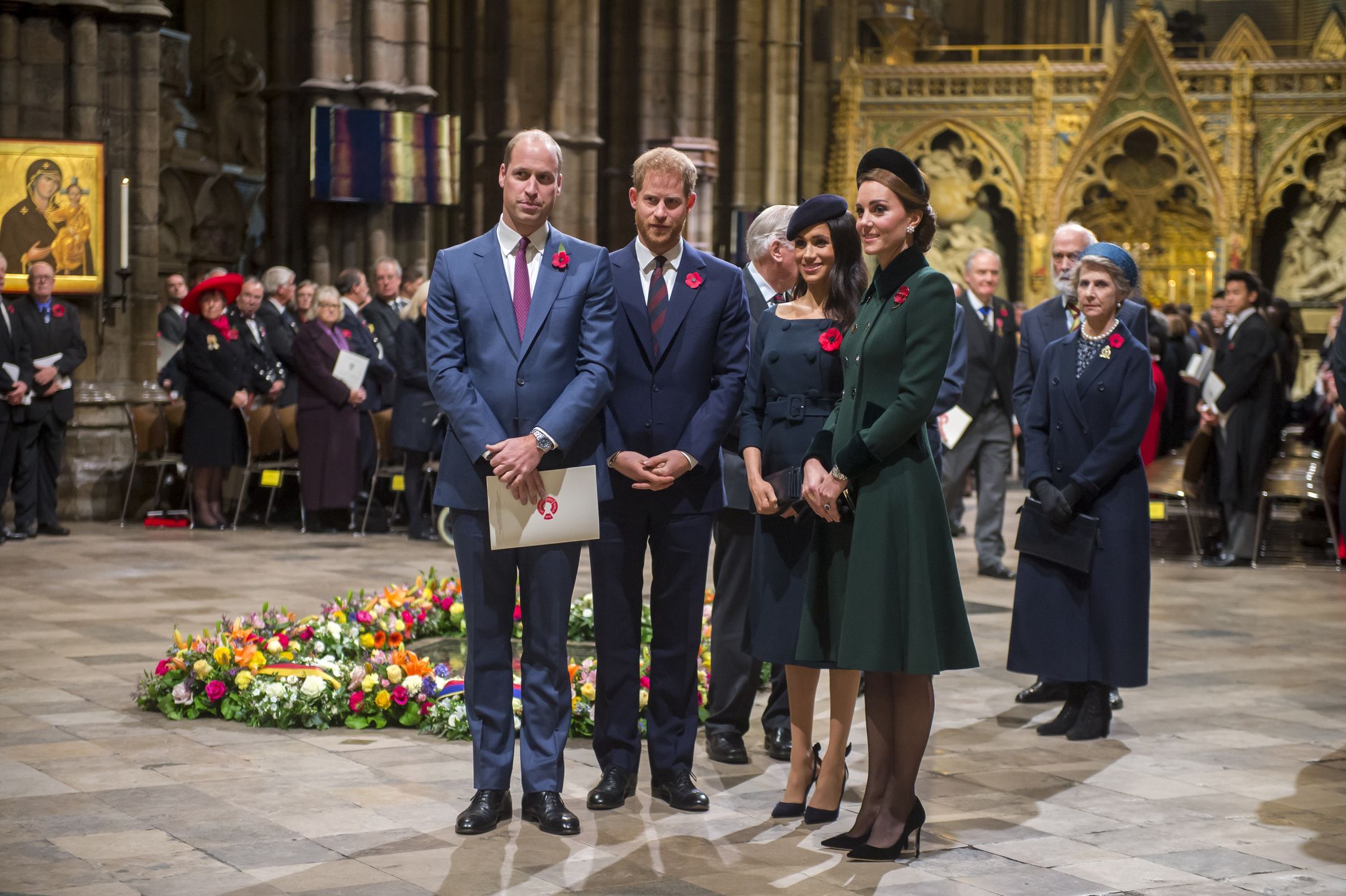 Książę William, książę Harry, księżna Kate i Meghan Markle