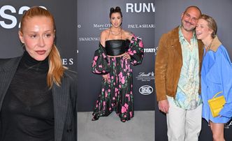 Celebryci lansują się na pokazie: Ciemnousta Katarzyna Warnke, Maja Hyży w kwiatach, uchachana Lara Gessler z mężem (ZDJĘCIA)