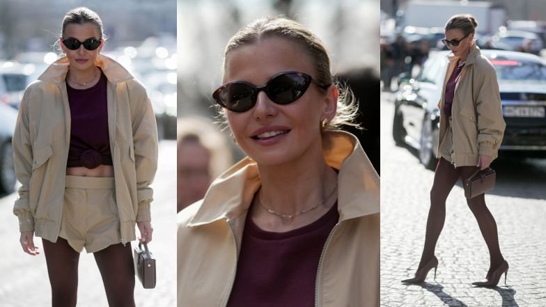 Anna Lewandowska na Paris Fashion Week