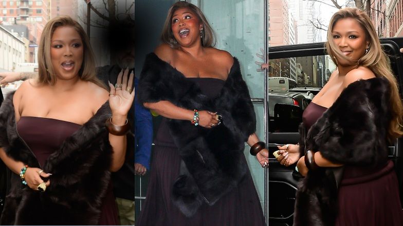 Odchudzona Lizzo i jej wielki dekolt podbijają Nowy Jork (ZDJĘCI