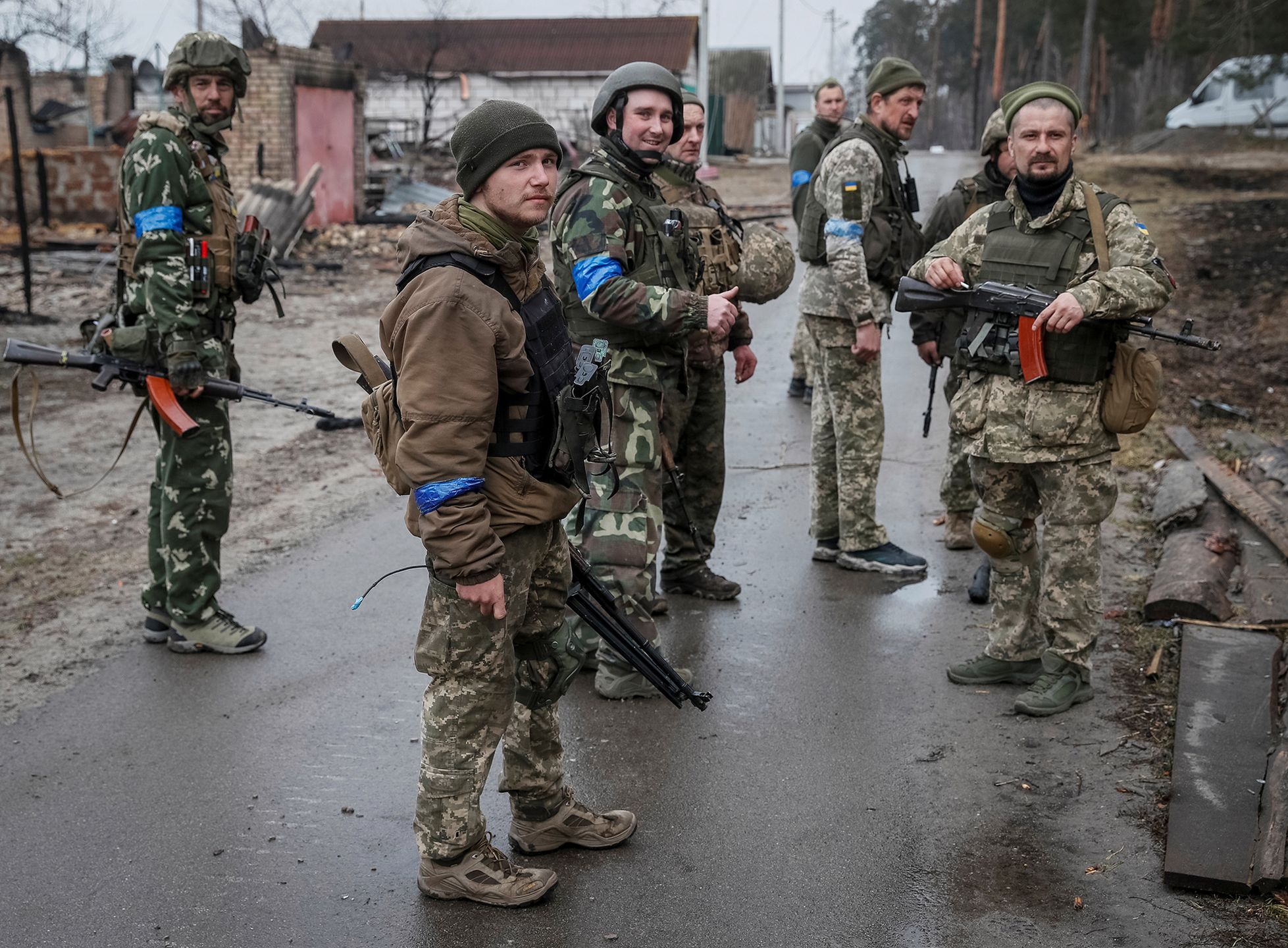 Wojna w Ukrainie. Na froncie w okolicach Kijowa było gorąco, lecz sytuacja się uspakaja 6