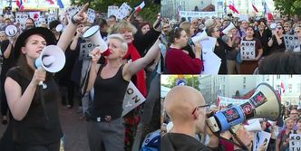 Protest przed siedzibą PiS w Warszawie. "Buduj te więzienia, będziesz miał tam posiedzenia!"