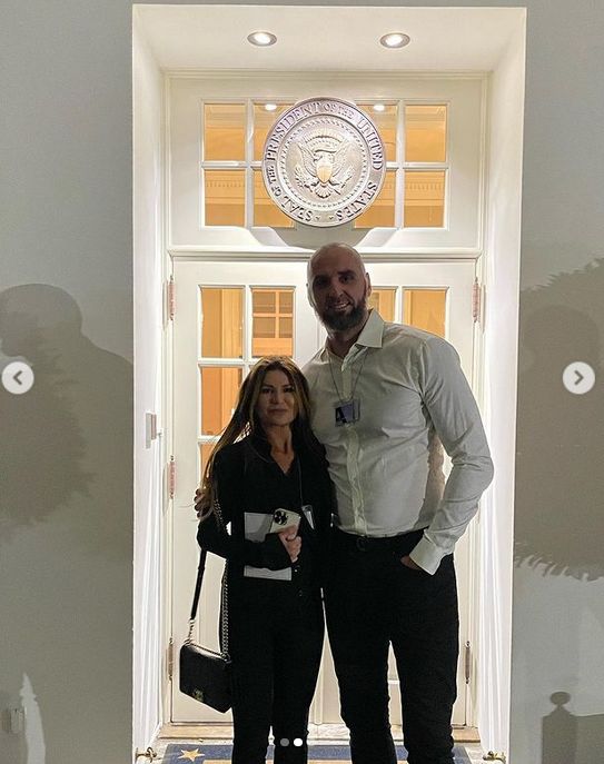Marcin Gortat i Żaneta Gortat-Stanisławska w Białym Domu