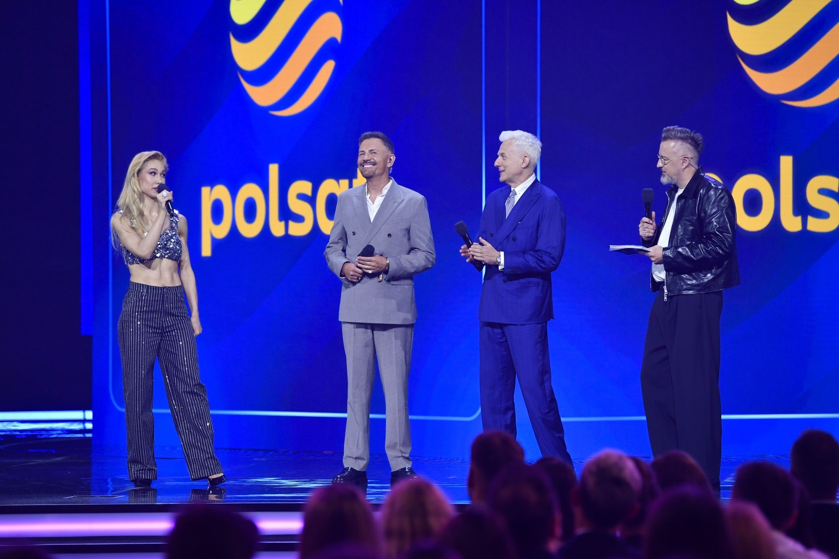 Ida Nowakowska, Krzysztof Ibisz, Hubert Urbański i Piotr Kędzierski 