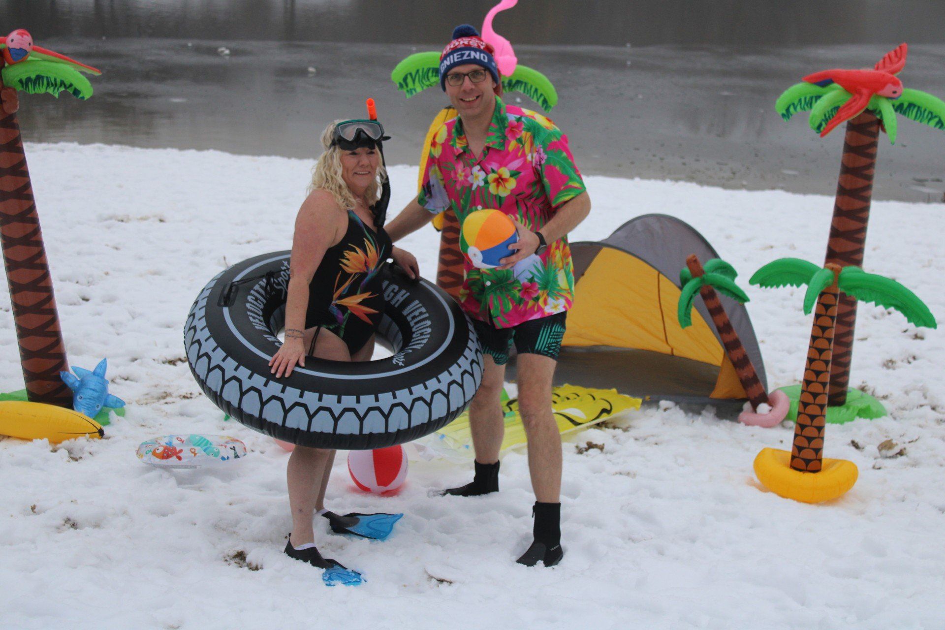 Królewskie Morsy Gniezno zorganizowały Summer Party na przekór pogodzie