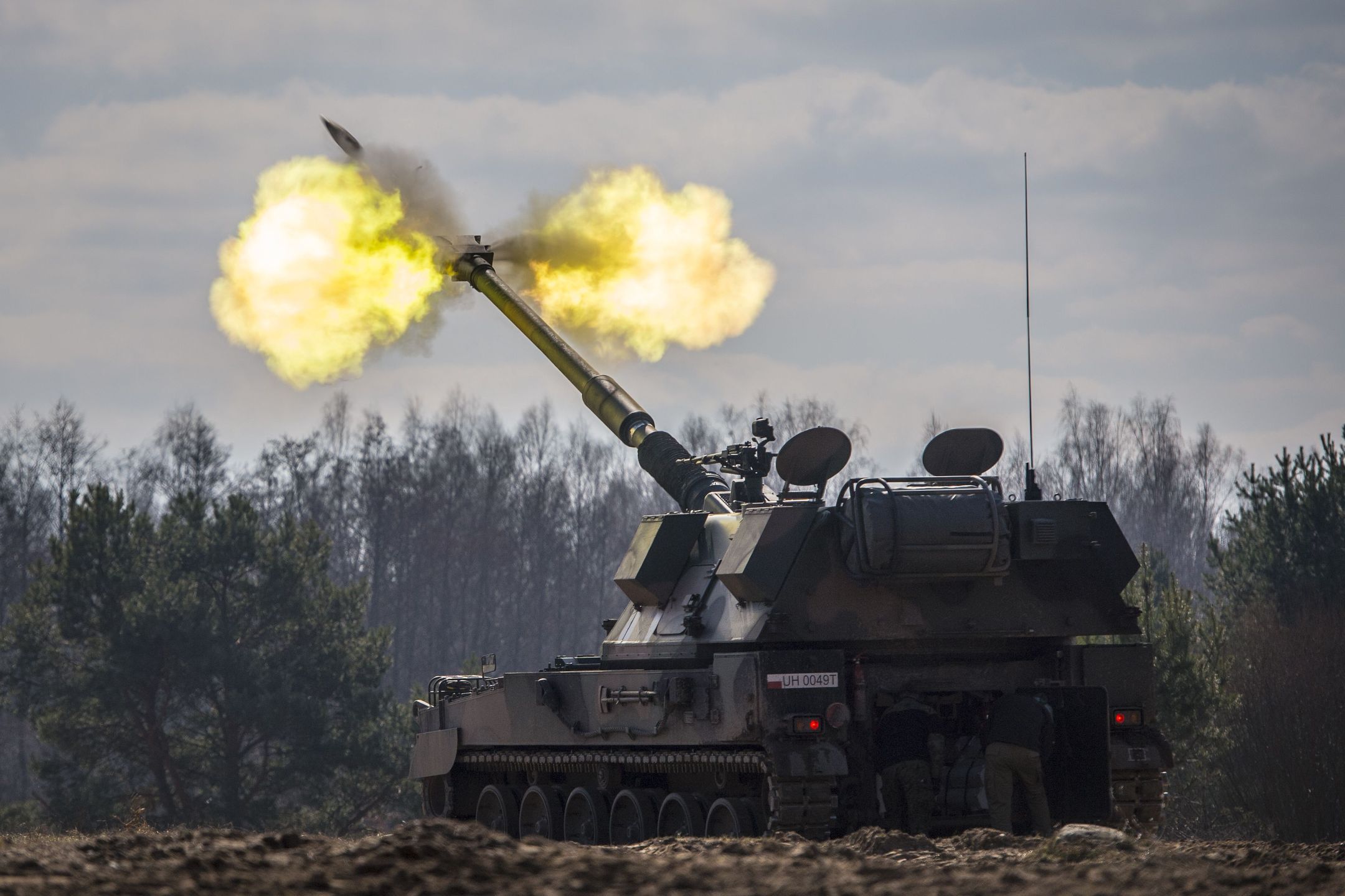 Media: Polska przekazała ukraińskiej armii armatohaubice KRAB