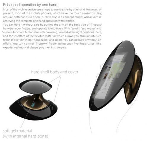 Trypoxy Phone - opływowy, dotykowy i elastyczny koncept 2