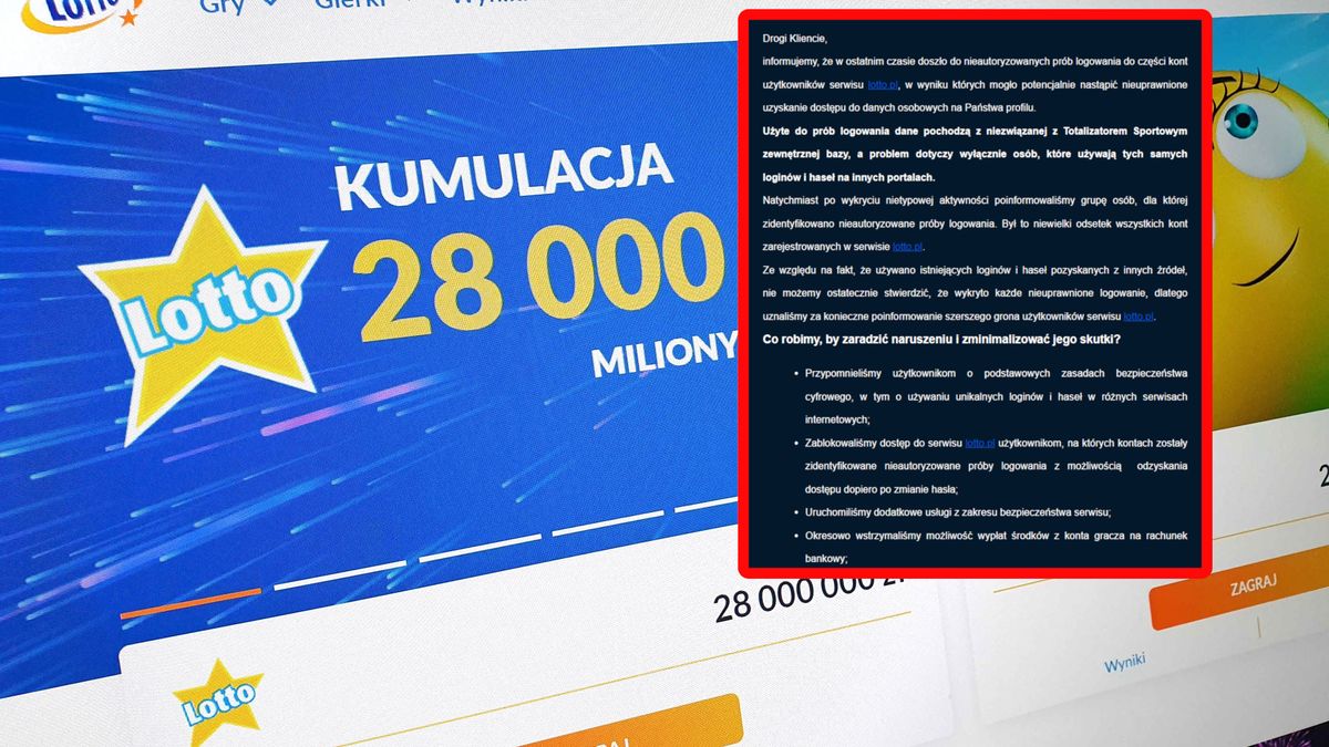 Komunikat od Totalizatora Sportowego