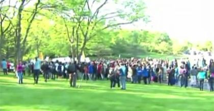 Protest pracowników McDonald's. Chcą podwyższenia płac (WIDEO)