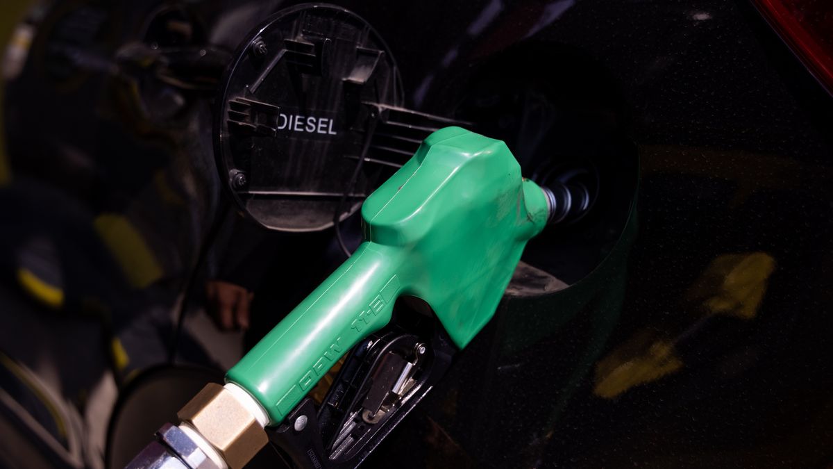 A fuel nozzle in a vehicle at an S-Oil Corp. gas station in Gimpo, South Korea, on Sunday, April 3, 2022. South Korea has extended a reduction in fuel taxes for another three months through July to rein in inflation. Photographer: SeongJoon Cho/Bloomberg via Getty Images