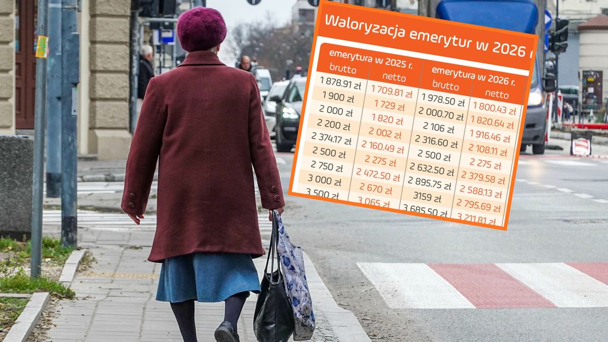 Tyle wynoszą emerytury w 2026 r.