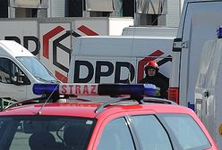 Granat w firmie kurierskiej