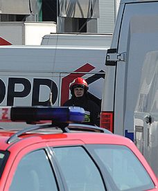 Granat w firmie kurierskiej