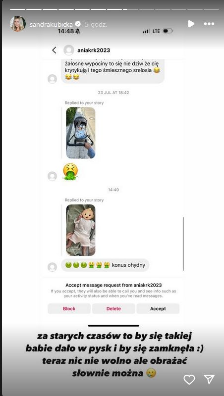 Kubicka reaguje na hejt
