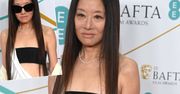 73-letnia Vera Wang zaświeciła płaskim brzuchem na czerwonym dywanie. Sukienka niemal z niej spadała