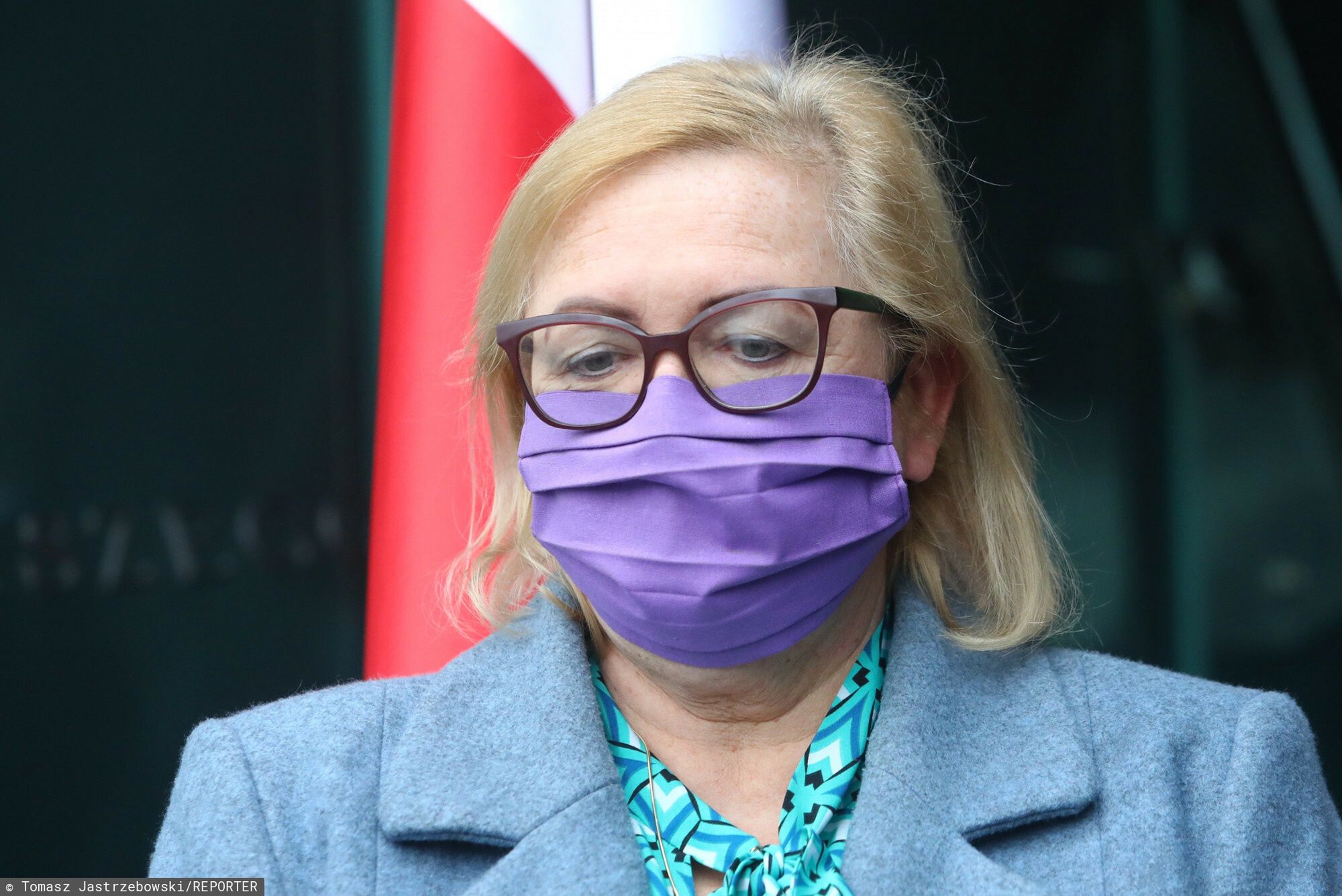 Ods?oni?cie popiersia s?dziego Stanis?awa Pomian-Srzednickiego14.12.2020, Warszawa, Odsloniecie popiersia pierwszego I Prezesa SN Stanislawa Pomian Srzednickiego, fot Tomasz Jastrzebowski/REPORTER
n/z: Malgorzata Manowska prezes SN Tomasz Jastrzebowski/REPORTER