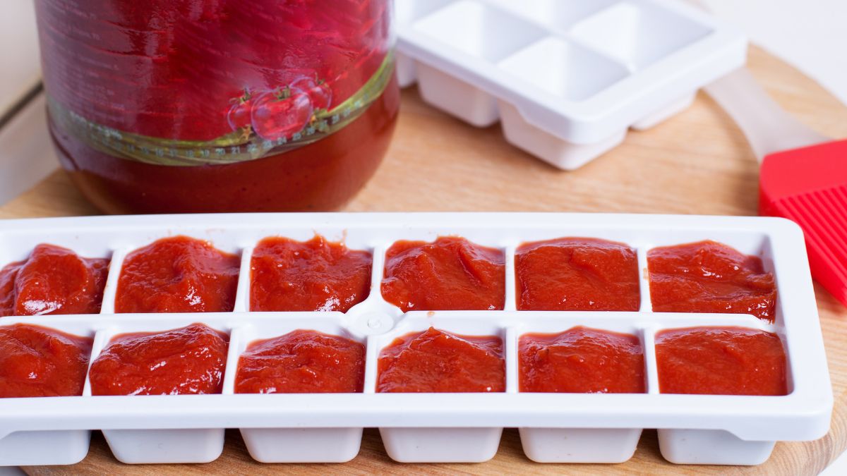 Sposób na przechowywanie przecieru pomidorowego