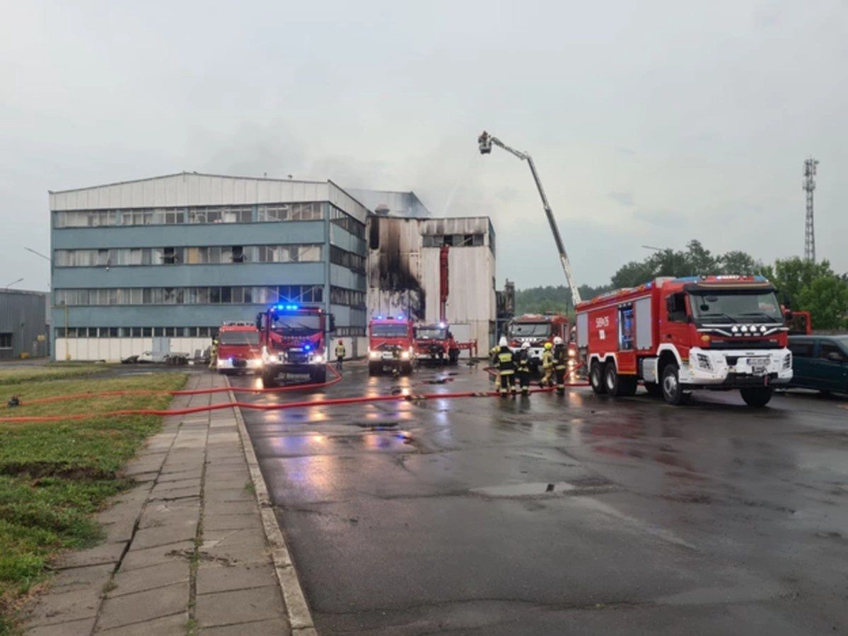 Łódzkie. Pożar w zakładach przetwórstwa ziemniaczanego w Głownie 