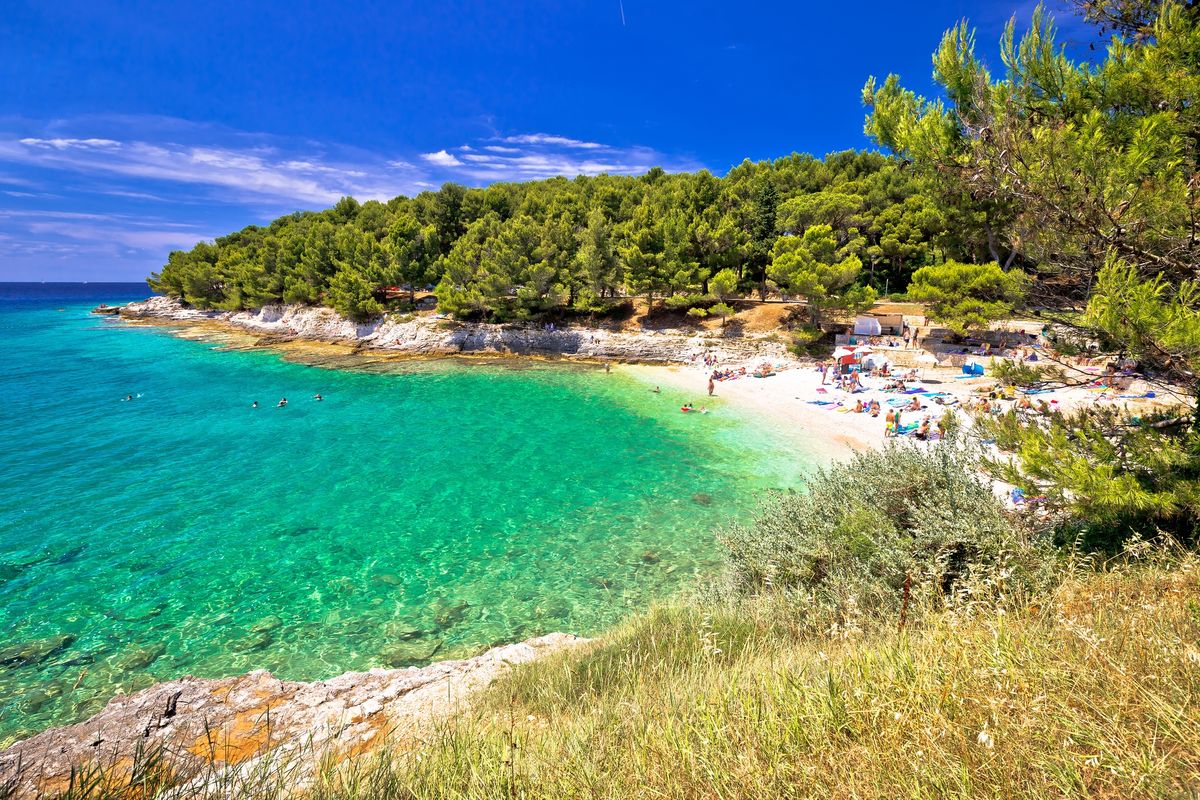 Rajska plaża w okolicach Puli