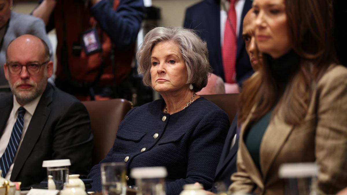 WASHINGTON, DC - JANUARY 29: (L-R) U.S. Office of Management and Budget Director Russell Vought, White House Chief of Staff Susie Wiles, U.S. Secretary of Housing and Urban Development Eric Turner,  and U.S. Agriculture Secretary Brooke L. Rollins look on during a meeting of the Cabinet in the Cabinet Room of the White House on January 29, 2026 in Washington, DC. President Trump is holding the meeting as the Senate plans to hold a vote on a spending package to avoid another government shutdown, however Democrats are holding out for a deal to consider funding for the Department of Homeland Security.  (Photo by Win McNamee/Getty Images)