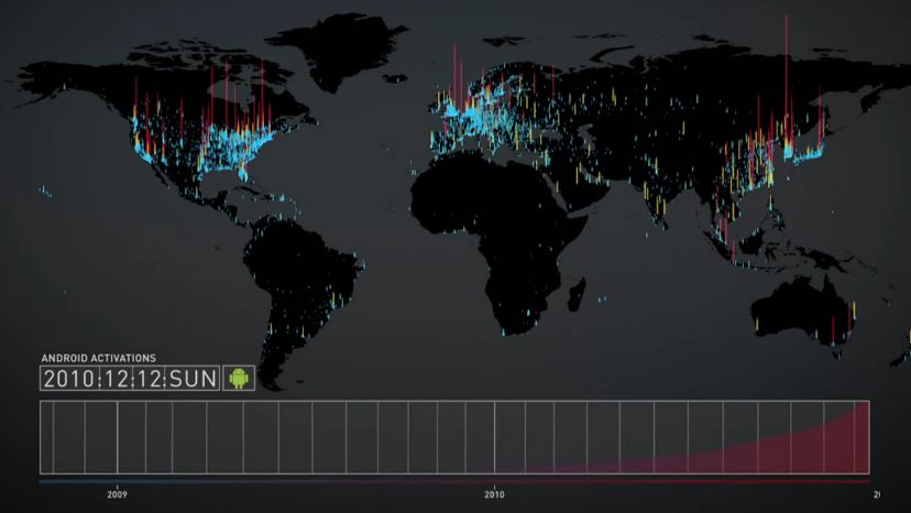 Historia aktywacji Androidów od października 2008 do dziś [wideo] 1