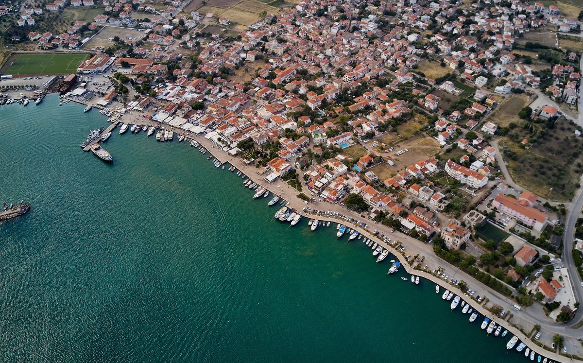 Cunda widoczna z góry 