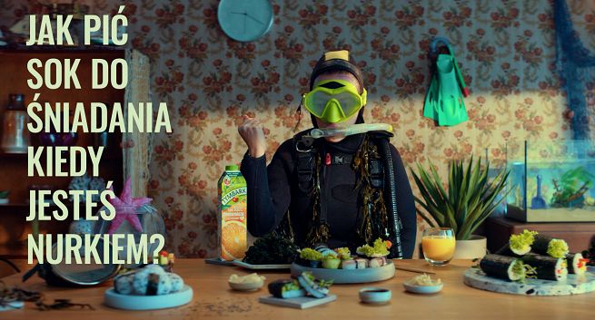 Tymbark promuje się jako sprawdzony sok do śniadania (wideo)