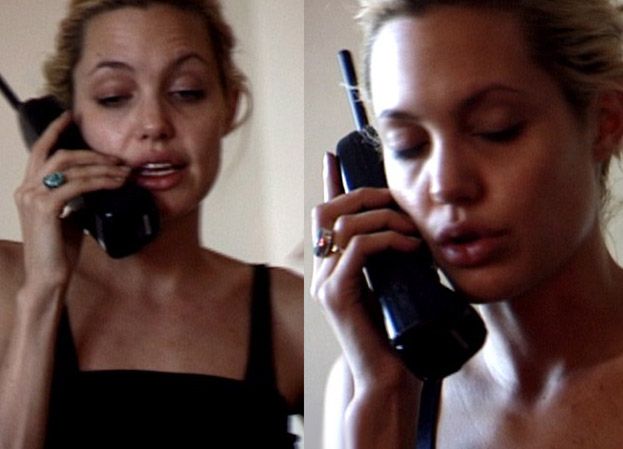 NAĆPANA Angelina rozmawia przez telefon! (ZDJĘCIA)
