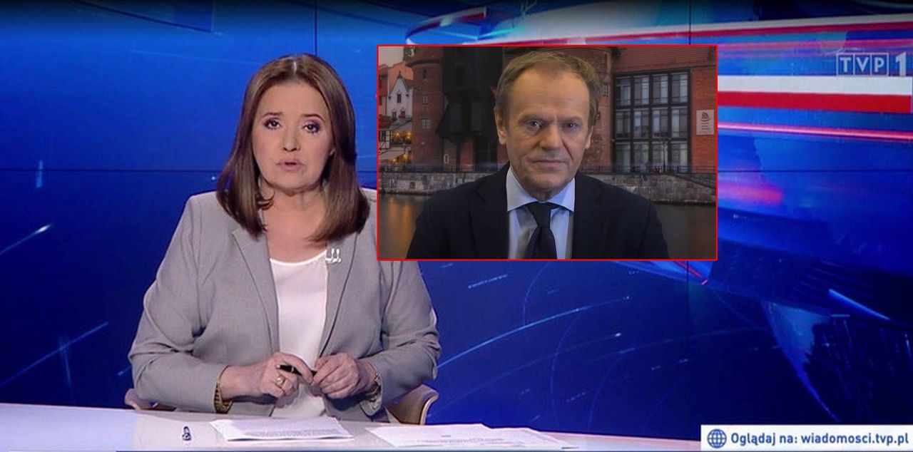 Kuriozalne słowa z TVP. "Stacja prawidłowo i prawdziwie pokazuje Tuska"