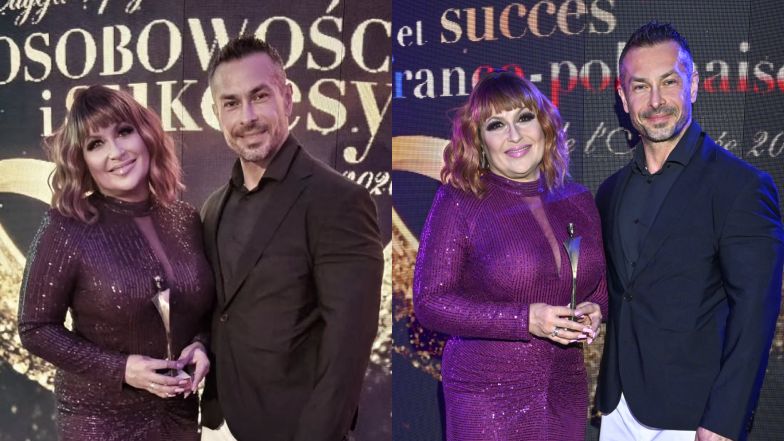 Katarzyna Skrzynecka z mężem