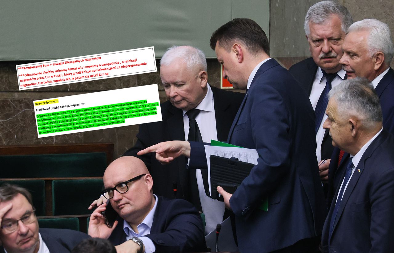 "Ucinamy temat". Mamy tajny dokument z centrali PiS ws. afery