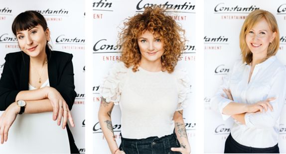 Aleksandra Nadzieja, Monika Mroziewicz i Agata Podstawka w Constantin Entertainment Polska