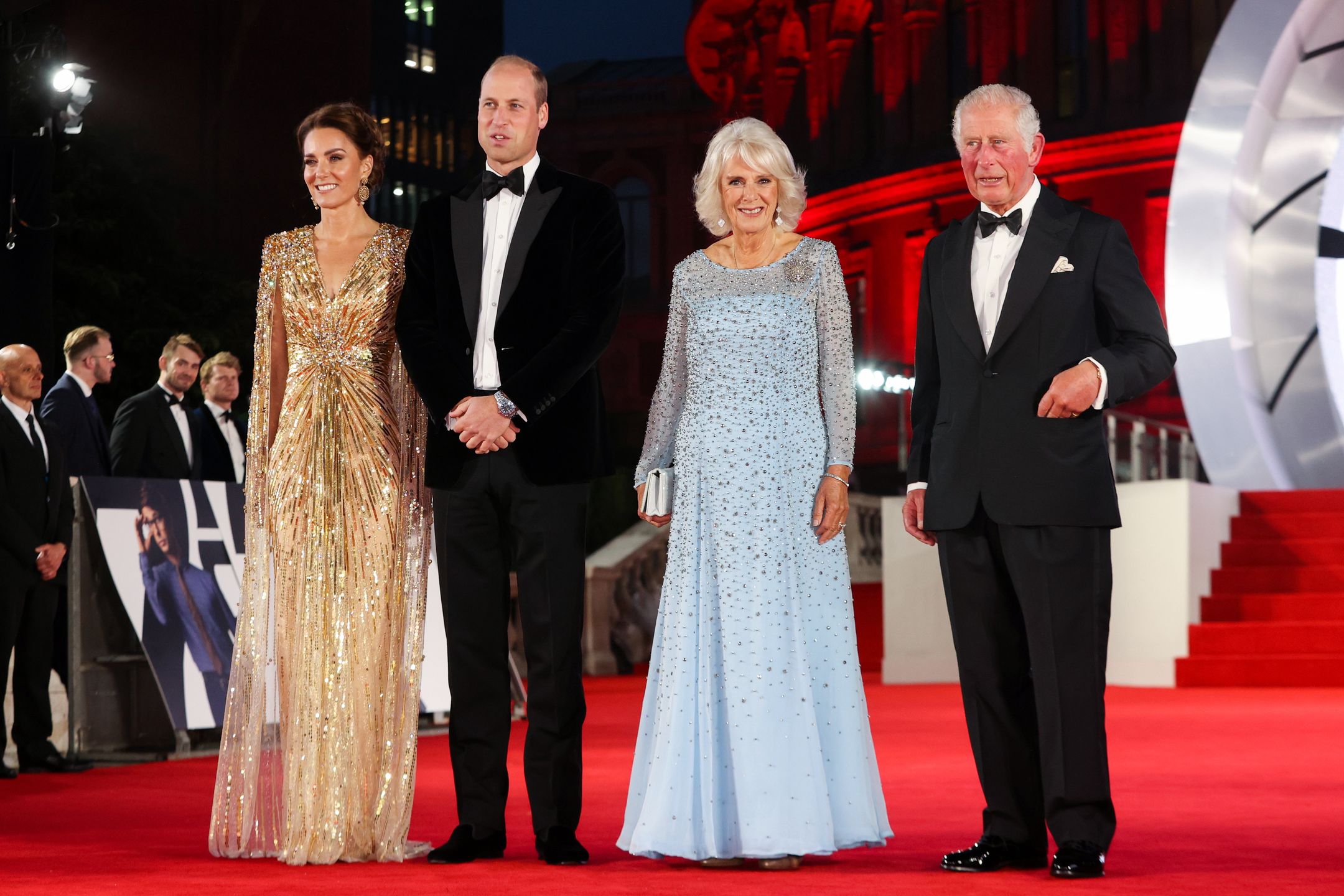 Król Karol, królowa małżonka Camilla, książę William i księżna Kate