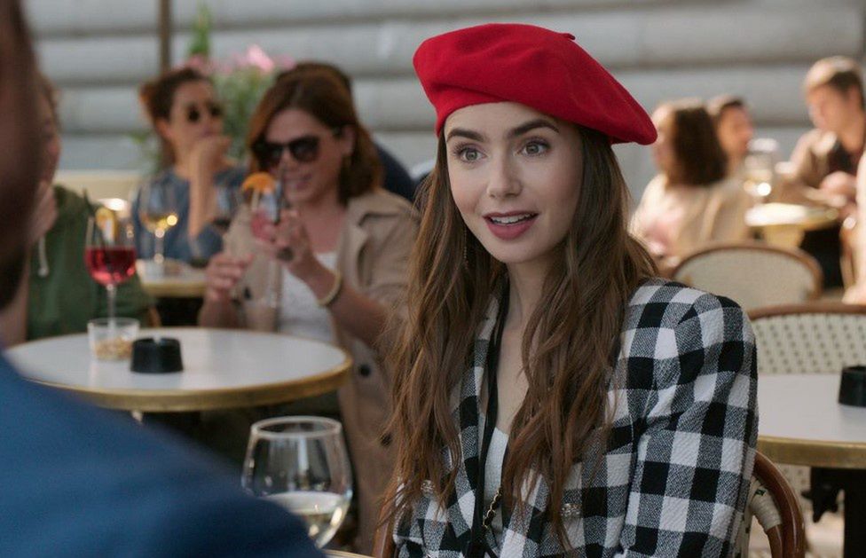 Lily Collins in "Emily in Paris"