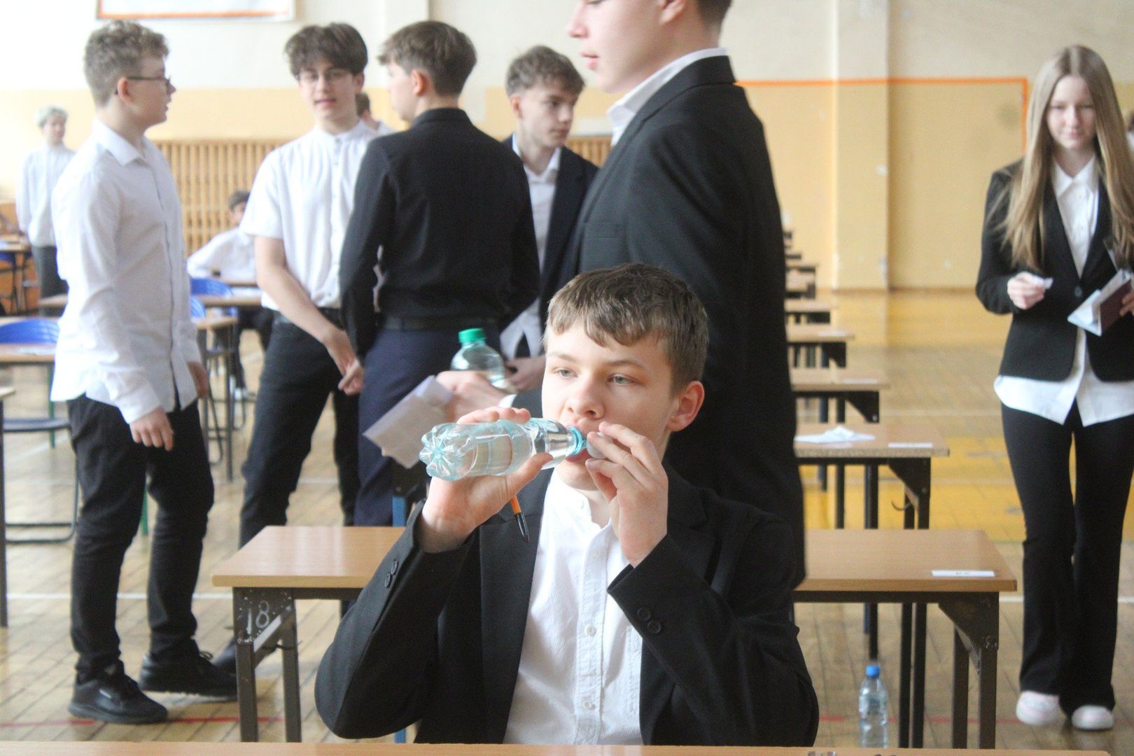 Egzamin 8 klas w SP 13 w Bełchatowie