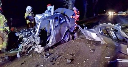 Auto roztrzaskało się na drzewie. Kierowcy nie udało się uratować