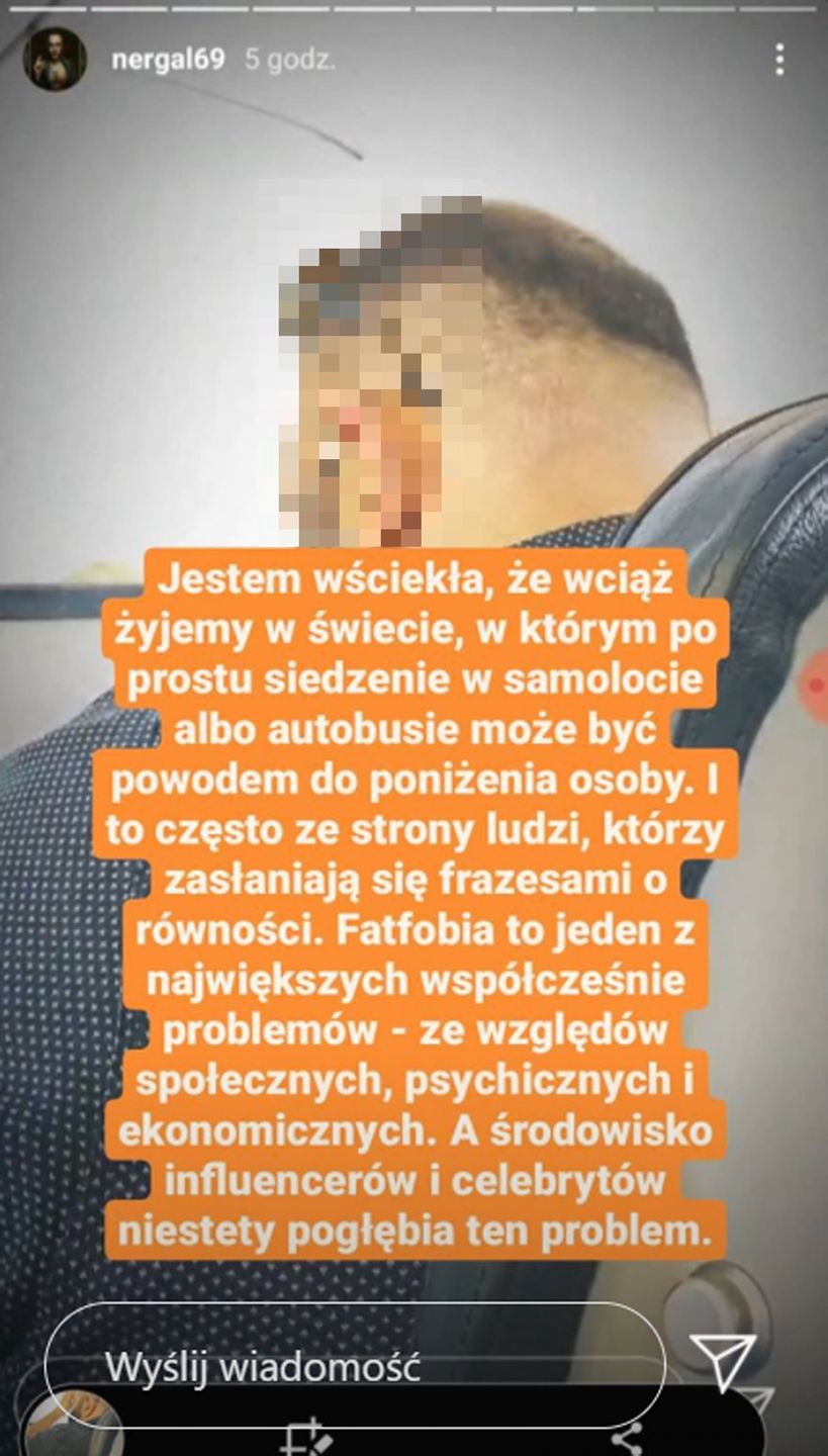 Maja Staśko oskarża Nergala o "fatfobię"