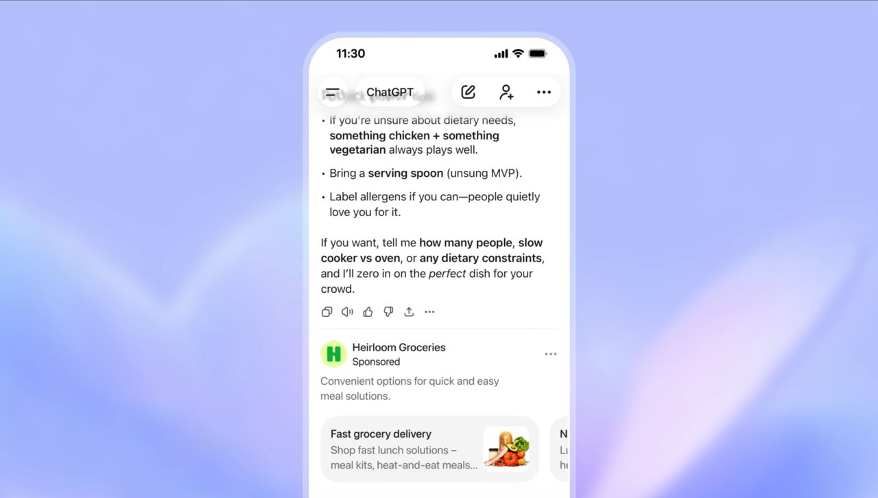 ChatGPT zacznie wyświetlać reklamy. Treści promocyjne podobno nie mają wpływu na odpowiedzi czatbota