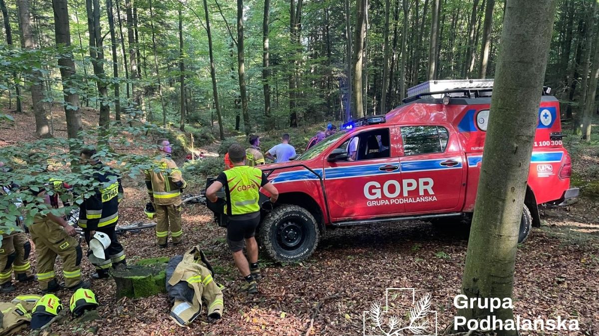 Tragedia w Beskidach. Rowerzysta nie przeżył