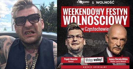 Popek i Korwin-Mikke będą gwiazdami... "Festynu Wolnościowego" w Częstochowie