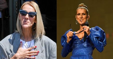 Naturalna Celine Dion BEZ MAKIJAŻU pozuje z kubkiem na łące (FOTO)