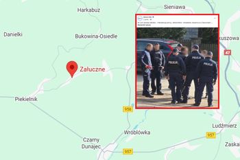 Sceny w Załucznem. Przyjechali energetycy, w ruch poszła siekiera