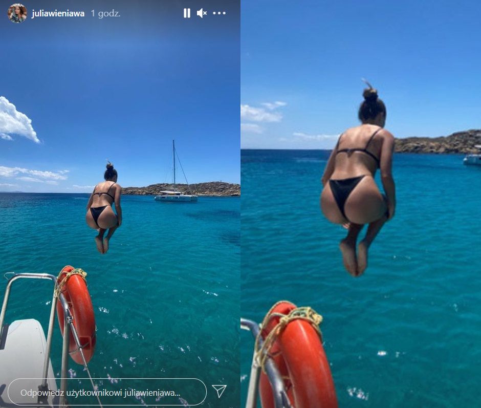 Julia Wieniawa na greckich wakacjach