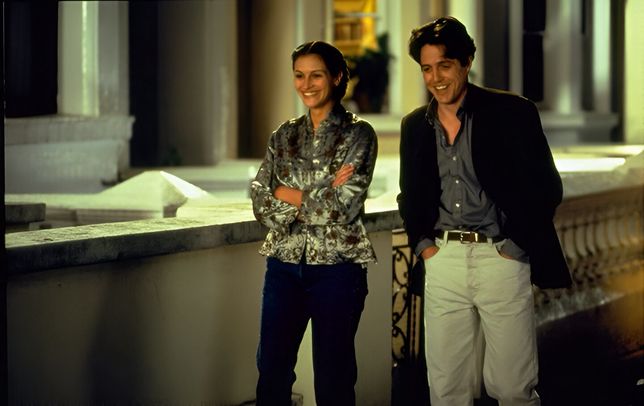 Julia Roberts i Hugh Grant w kultowej komedii romantycznej "Notting Hill"